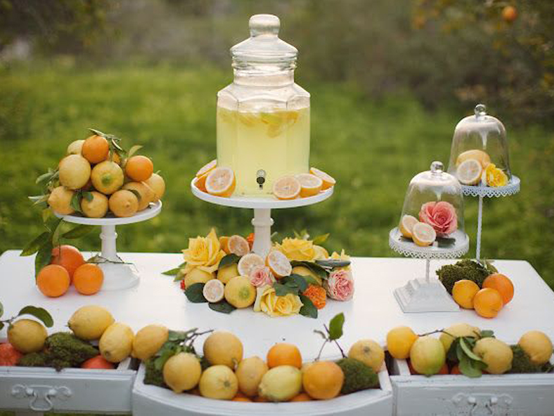 Лимонад-бар на свадьбу